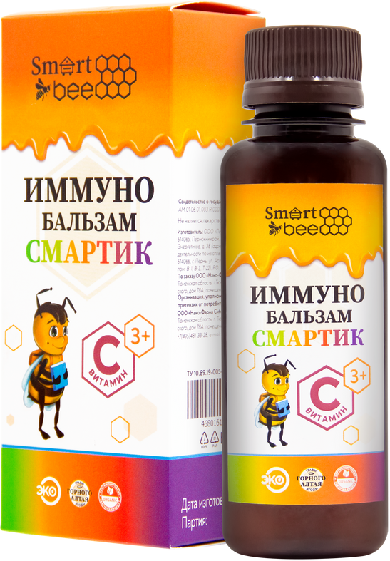 Smart Bee (Смарт Би) Иммуно Бальзам Смартик Смарт Би (Smartik Smart Bee) 100 мл