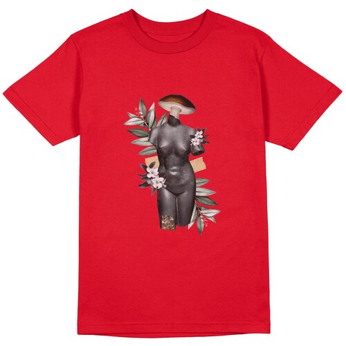 Футболка Us Basic, размер XL, красный мужская футболка женщина гриб 2xl черный