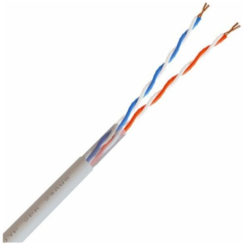 Кабель NetLink NL-CU UTP 2PR 24 AWG CAT5 305м внутренний кабель netlink nl cu lszh utp 16pr 24 awg cat5 305м внутренний