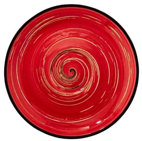 Блюдце Wilmax England SPIRAL 15 см красный (WL-669236/B)