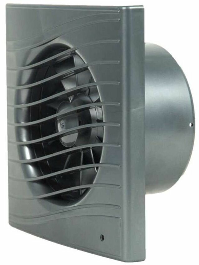 Вентилятор вытяжной настен, Viento, d125 мм, 18 Вт, 240 м³/ч, Волна, виенто В125С STILL gray - фотография № 2