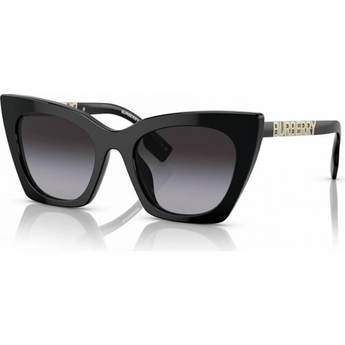 Солнцезащитные очки Burberry BE 4372U 30018G, черный, серый солнцезащитные очки burberry круглые оправа металл градиентные для женщин золотой
