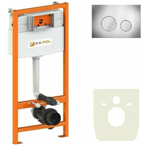 Инсталляция для унитаза KK-POL Premium 1120*500*155 мм с клавишей смыва M11 хром