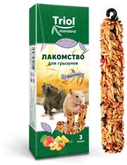 Triol Standard лакомство для грызунов с фруктами - 80 г (3 шт)