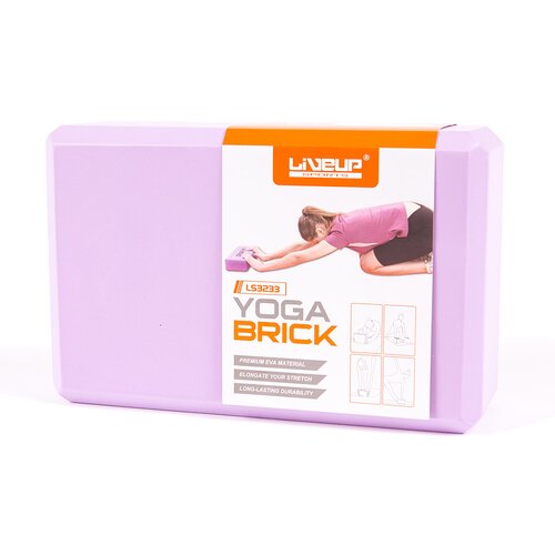 Блок для йоги LiveUp EVA BRICK Унисекс LS3233A-p onesize