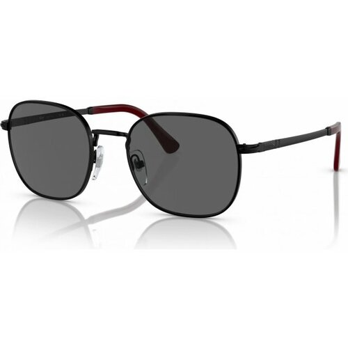 Солнцезащитные очки Persol, прямоугольные, оправа: металл, с защитой от УФ, черный
