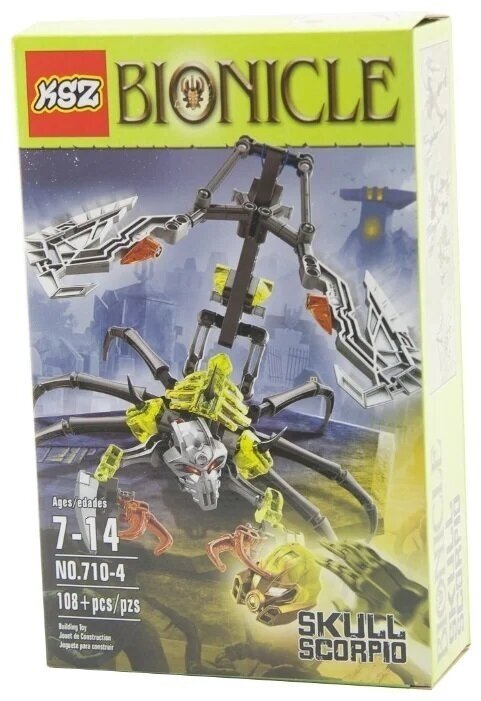 Конструктор Бионикл арт. 710-4 Skull Scorpio 108 дет.