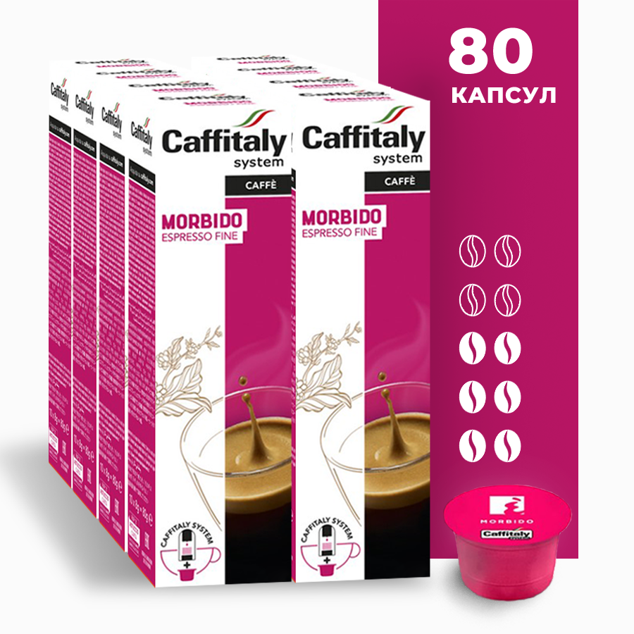 Кофе в капсулах Caffitaly System Ecaffe Morbido, 80 капсул, для Paulig, Luna S32, Maia S33, Tchibo, Cafissimo - фотография № 5