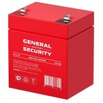 Свинцово-кислотный аккумулятор General Security GS 5-12 (12 В, 5.0 Ач) - изображение