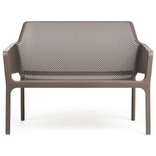 пластиковый диван nardi net bench антрацит Пластиковый диван Nardi Net Bench, тортора