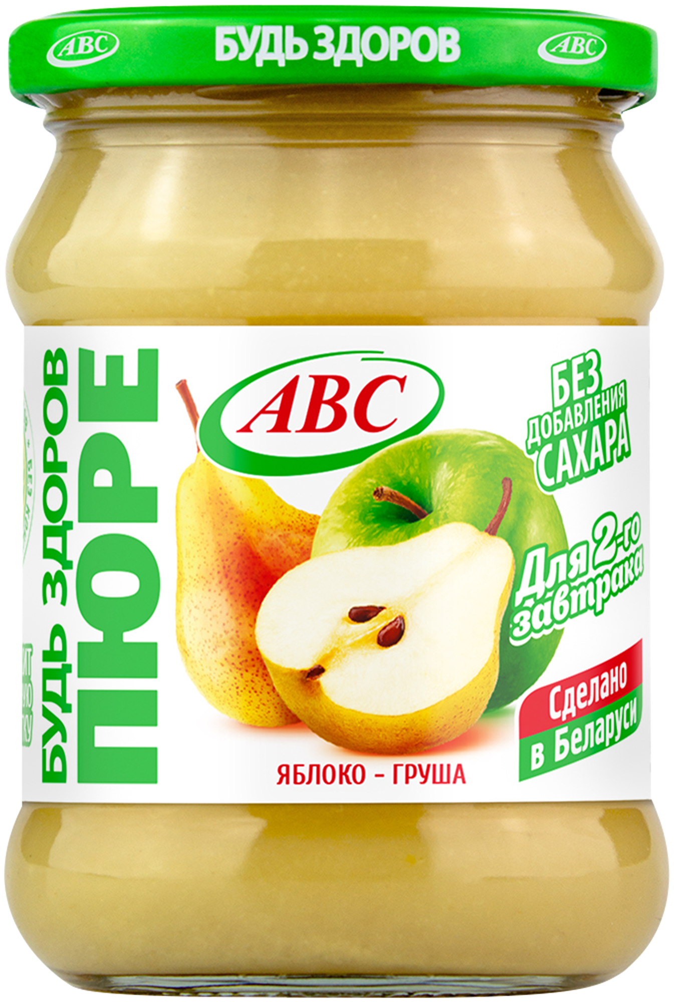 Пюре фруктовое ABC Будь здоров! яблоко-груша без сахара