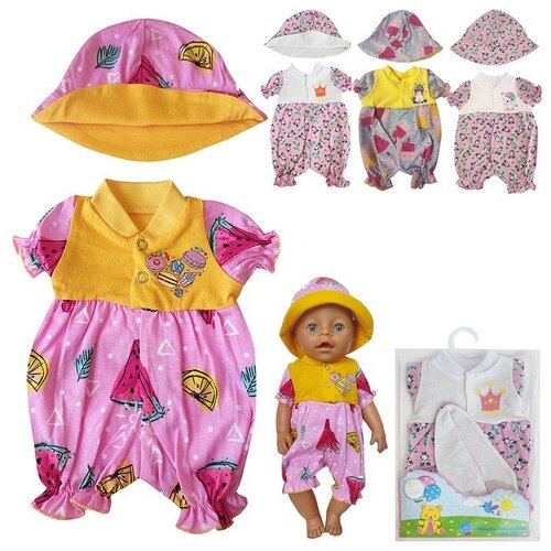 фото Одежда для куклы песочник со шляпкой 107 mikimarket