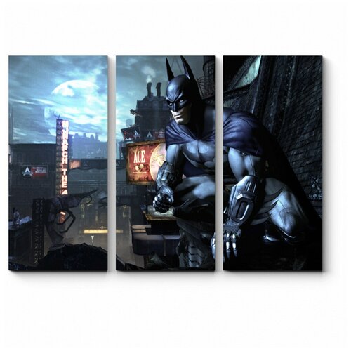 Модульная картина Бэтмен охраняет покой города 110x79