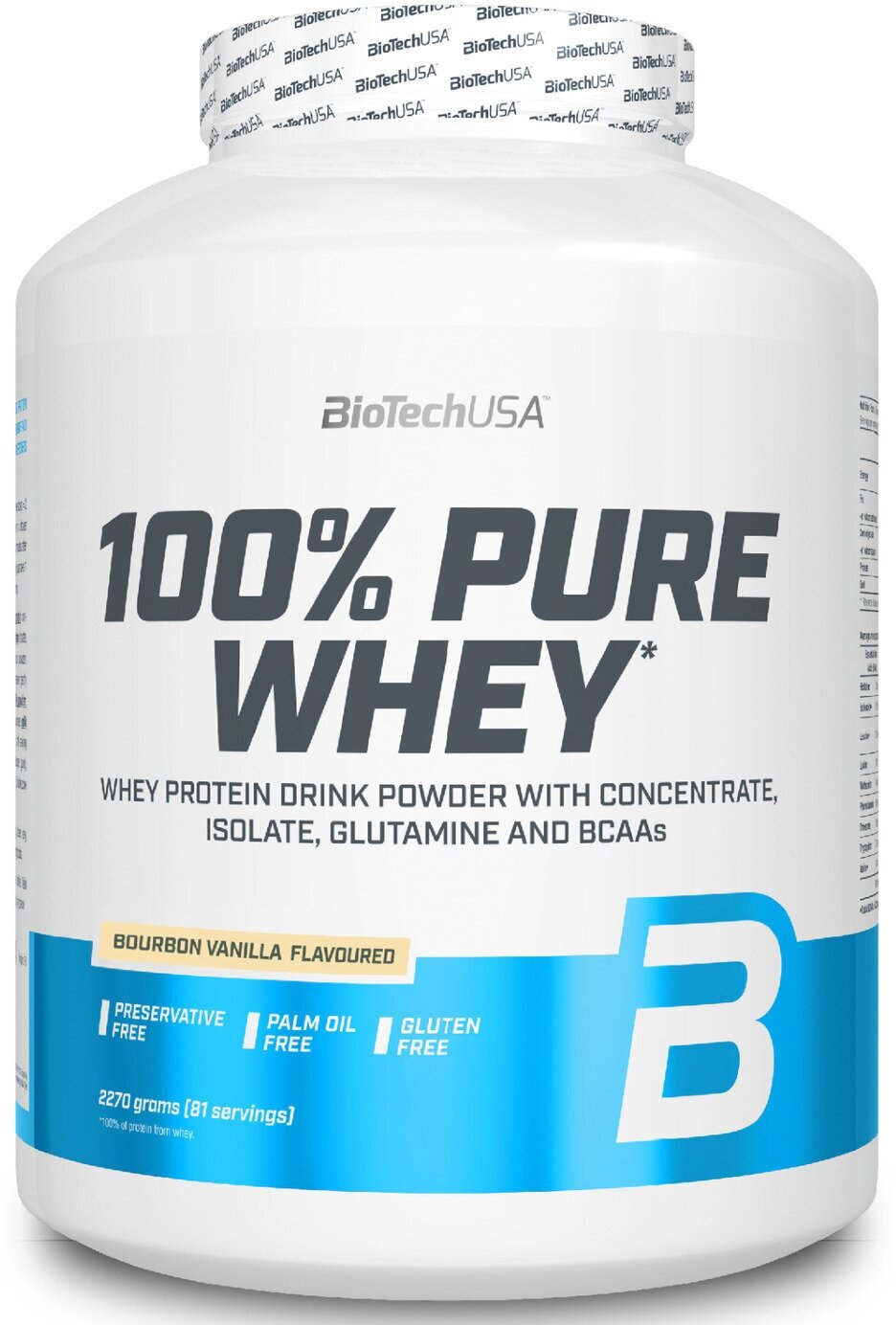 BioTechUSA 100% Pure Whey 2270 гр., ваниль бурбон