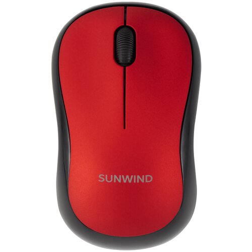 Компьютерная мышь Sunwind SW-M200 красный и черный