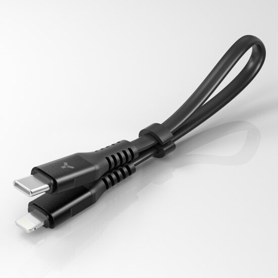 Кабель Accesstyle USB-C - Lighting, 3 A, 0.3 м, CL30-TF30, черный