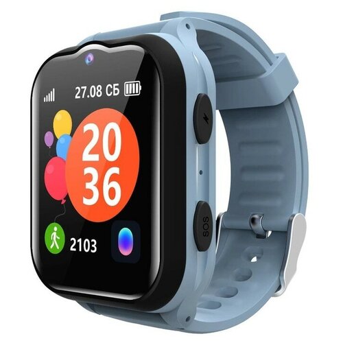 Детские смарт-часы Geozon Superstar G-W24BLUG 169 4G голосассистент Маруся серо-голуб 1186600₽