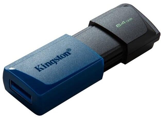 Флеш-память Kingston DataTraveler Exodia M, 64 Гб, USB 3,2, синий, 2 шт (DTXM/64GB-2P)