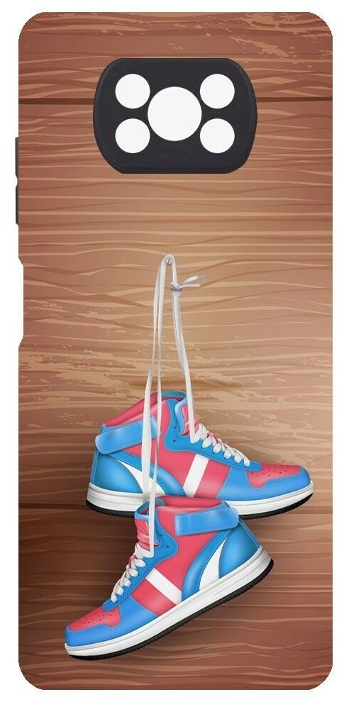 Чехол-накладка Krutoff Soft Case Кроссовки мужские На гвозде для Xiaomi Poco X3 Pro черный