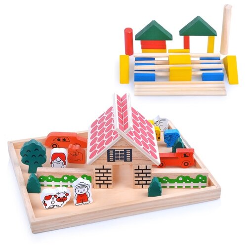 Деревянный конструктор Oubaoloon 