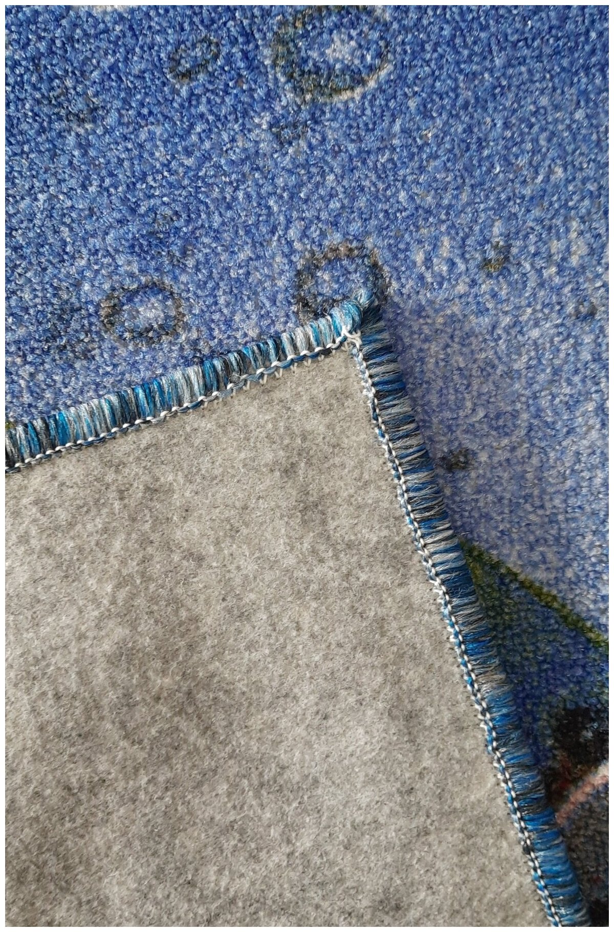 Ковровая дорожка на войлоке, Витебские ковры, с печатным рисунком, 1124, рыбы, детская, разноцветная, 1*2 м - фотография № 8