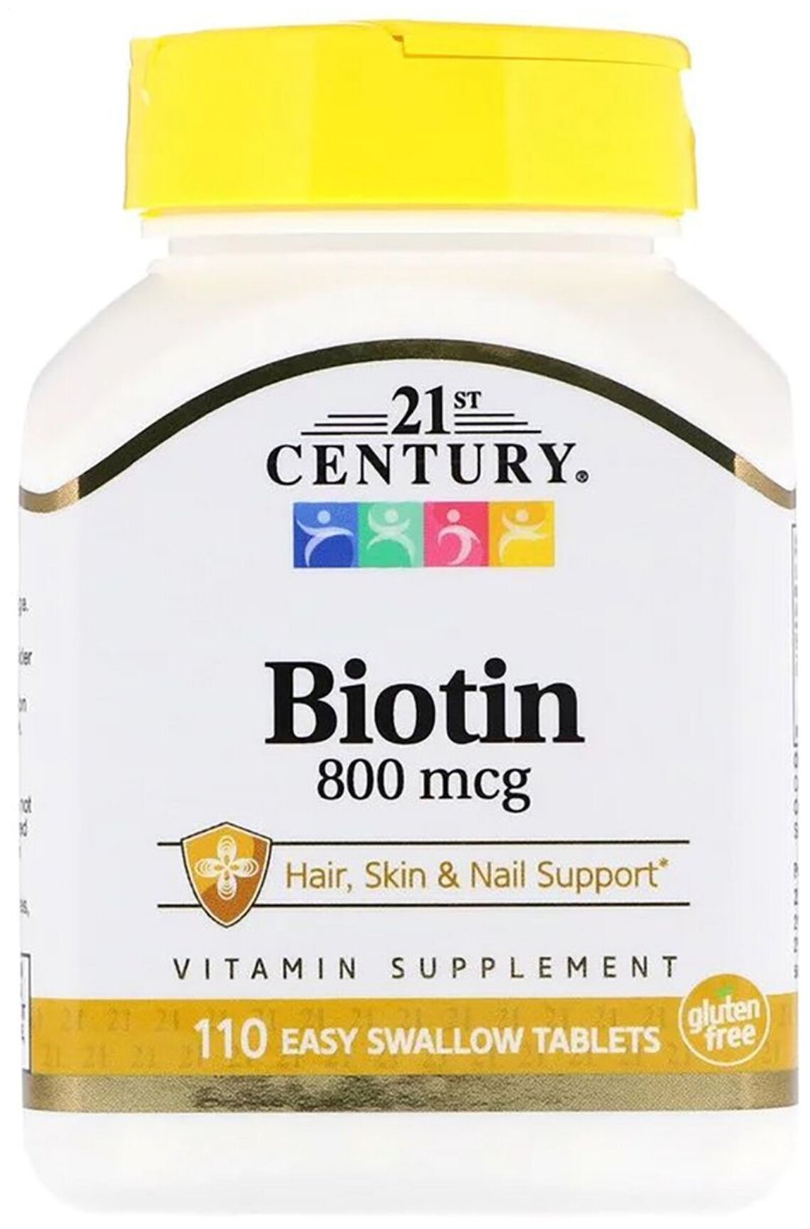 Таблетки 21st Century Biotin 800 мкг