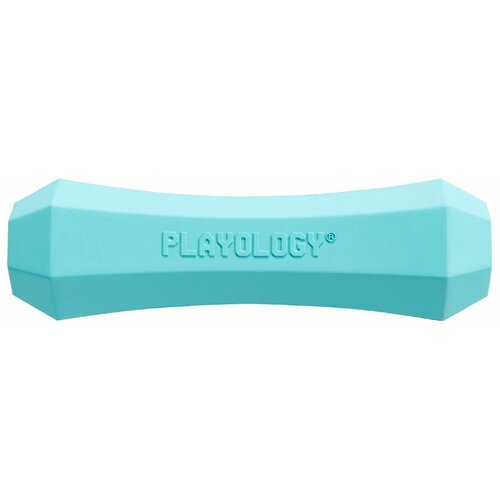 Playology Хрустящая жевательная палочка Squeaky chew stick с ароматом арахиса, голубой L от 15,9 кг