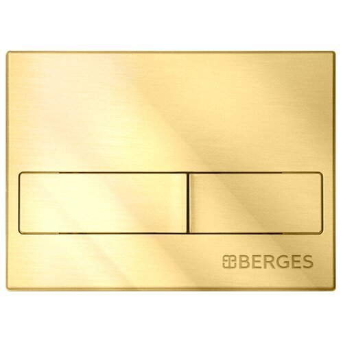 Кнопка смыва Berges Novum L9 040019 для унитаза, цвет золото глянец