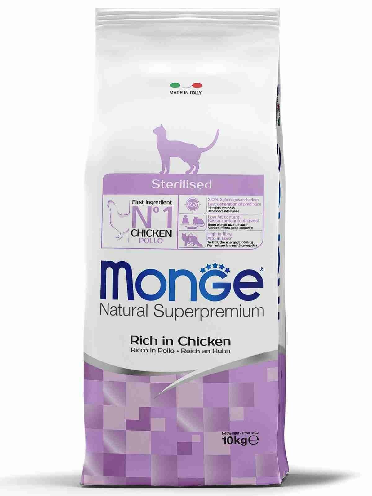 Monge Cat Sterilised корм для стерилизованных кошек 10 кг