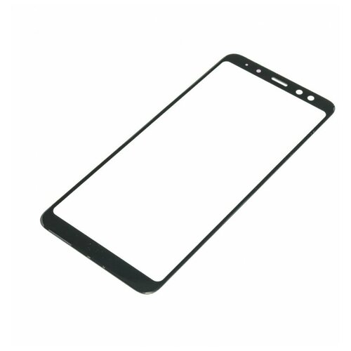 Стекло модуля для Samsung A530 Galaxy A8 (2018) черный, AA