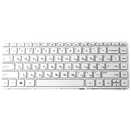 Клавиатура для ноутбука HP 14-E 14-N Белая с рамкой PN 9Z N9GPQ B01 741063-001 9Z N9GPQ B0F 1239₽