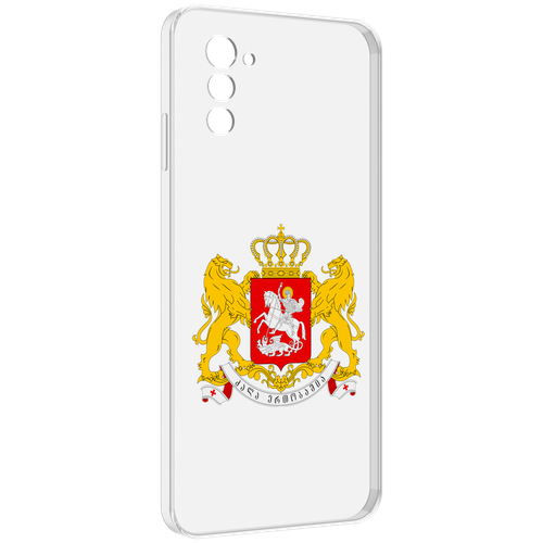 Чехол MyPads герб-грузии для UleFone Note 12 / Note 12P задняя-панель-накладка-бампер