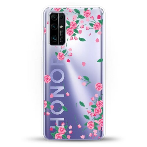 фото Силиконовый чехол розочки на honor 30 andy & paul