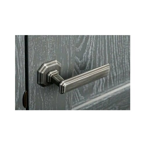 Ручка на розетке THEMIS 217, Затемненное серебро, Forme