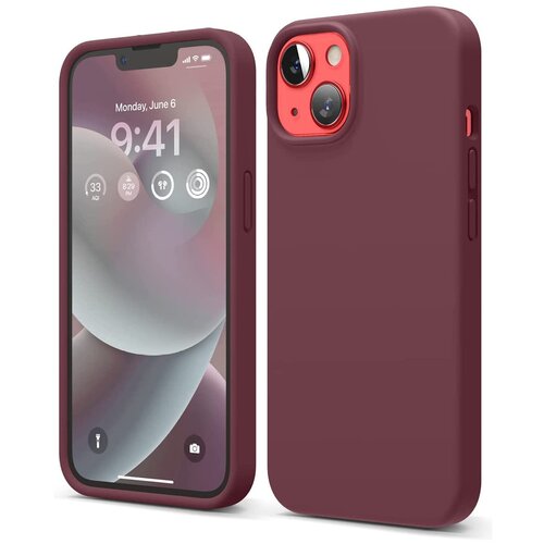 Чехол Elago Soft Silicone для iPhone 14, Burgundy