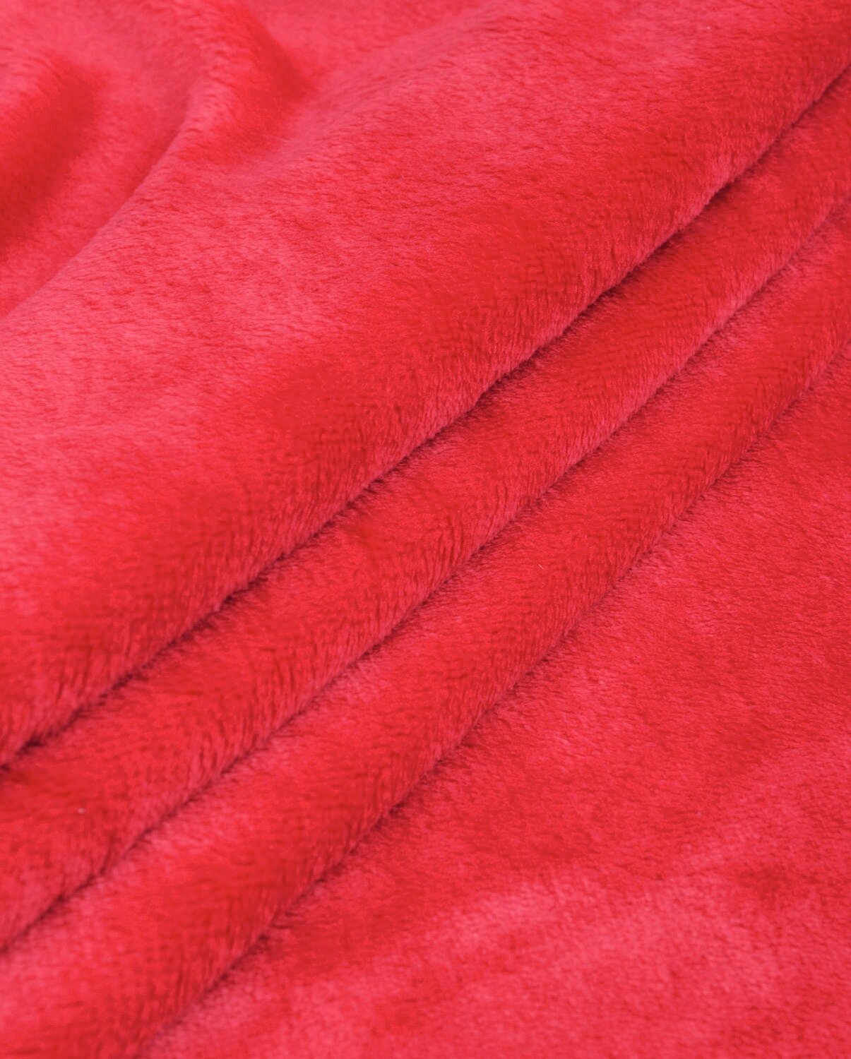 Ткань для шитья и рукоделия Велсофт 1 м * 150 см, красный 008