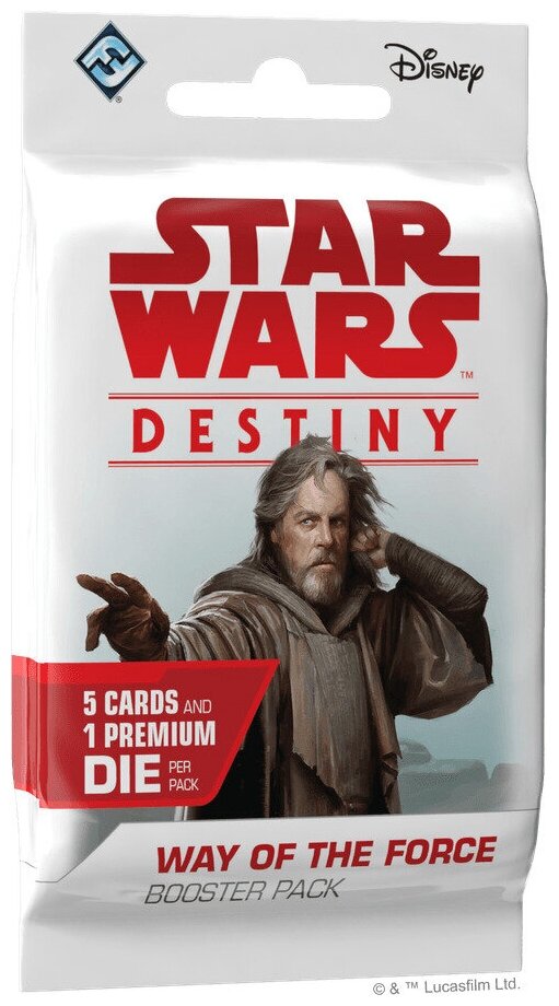 Дополнение для настольной игры Star Wars Destiny - Way of the Force Booster на английском языке