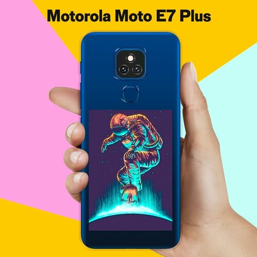 Силиконовый чехол на Motorola Moto E7 Plus Сёрфер / для Моторола Мото Е7 Плюс силиконовый чехол на motorola moto e7 plus розы для моторола мото е7 плюс