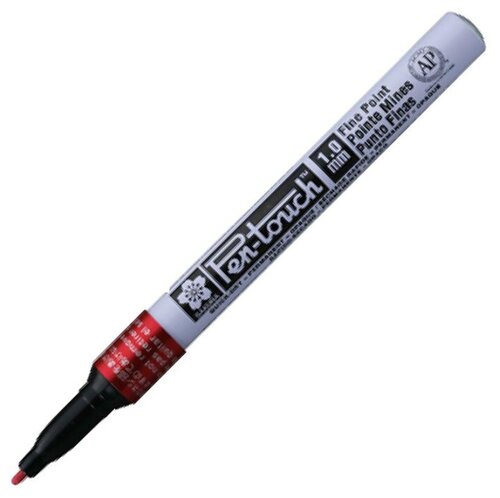 Маркер Sakura Pen-Touch, тонкий стержень 1.00 мм, цвет: красный