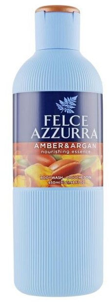 Гель для душа и пена для ванн Felce Azzurra Amber and argan, 650 мл