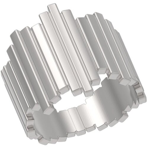 Кольцо Арина серебро, 925 проба, родирование, размер 18.5