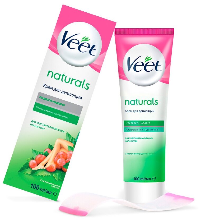 Veet Крем для депиляции для чувствительной кожи с маслом Виноградной косточки 100 мл