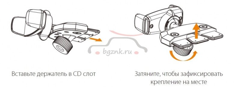 Автомобильный держатель Onetto CD Slot Mount One Handed - фото №9