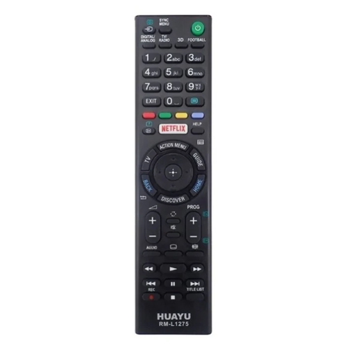 Пульт ДУ Huayu RM-L1275 для Sony, черный new remote control for sony lcd tv rm gd023 kdl46ex650 kdl26ex550 kdl40ex650 rm gd026 rm gd027 rm gd028 rm gd029 rm gd030 rm gd0