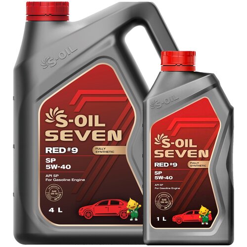 Моторное масло S-OIL SEVEN RED #9 SP 5W-40 4литра + 1литр