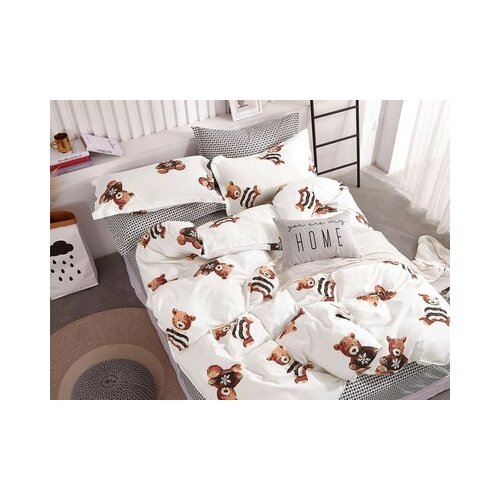 фото Asabella комплект постельного белья 1,5-спальный, печатный сатин 1397-4xs