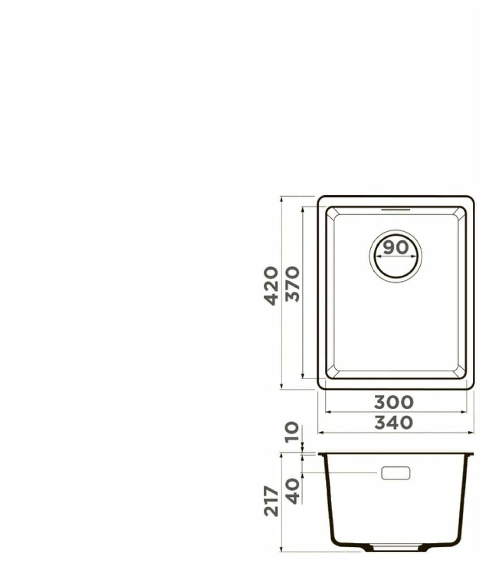 Кухонная мойка Omoikiri Kata-34-U-SA - фотография № 8