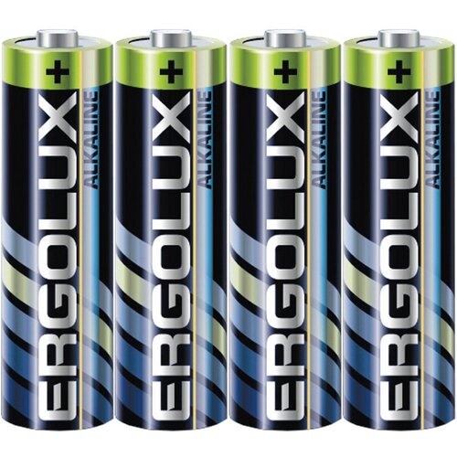 Элементы питания Ergolux LR6 Alkaline 4 батарейки цена за упаковку