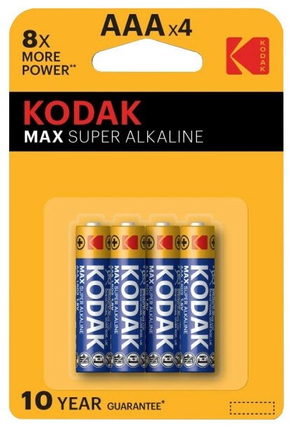 Батарейка KODAK LR03 AAA блистер 4шт