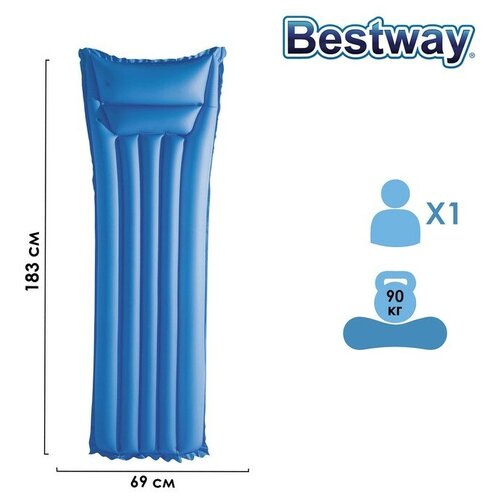 Bestway Матрас для плавания, 183 х 69 см, цвет микс, 44007 Bestway